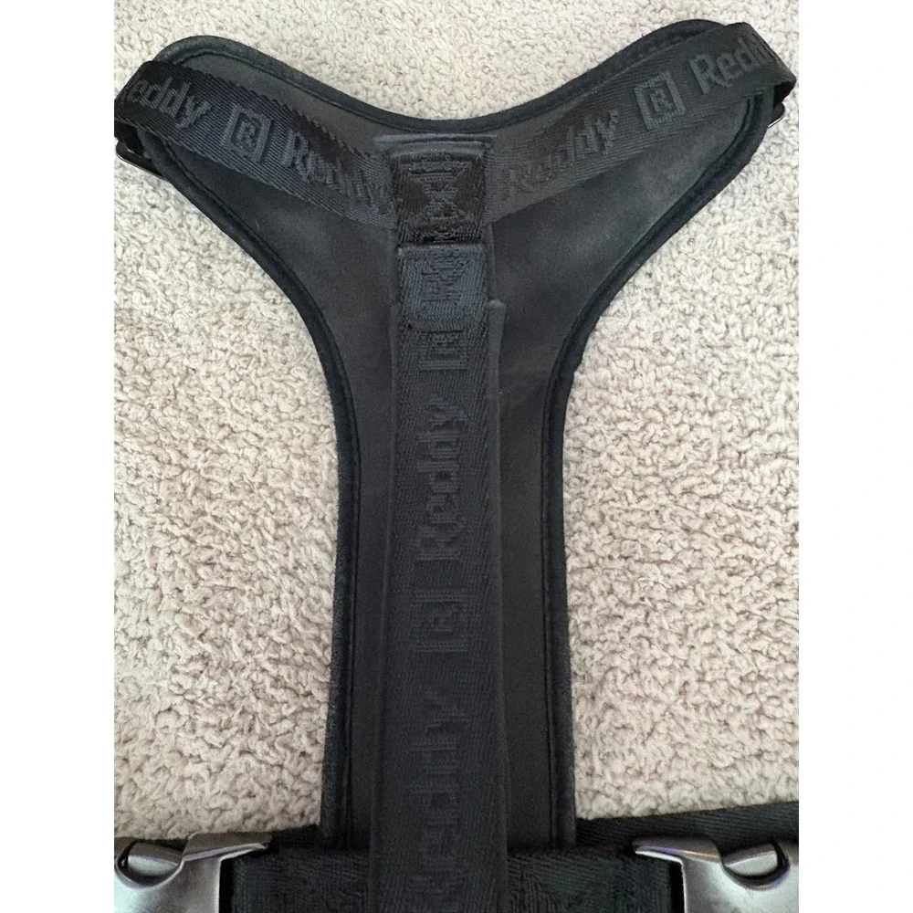 Reddy Black Tactical Dog Harness Adjustable Recycled Metal Buckles 3381232
